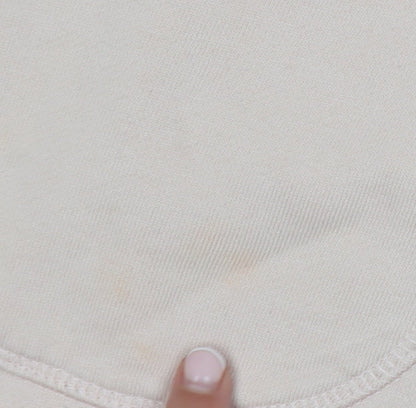 COS Women Beige Cotton Short Shift Dress XS Half Sleeve