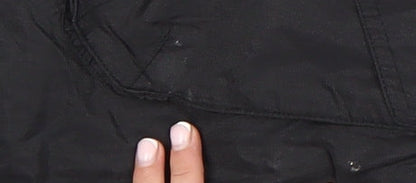Womens UK Size 10 Marks and Spencer Black Parka Coat