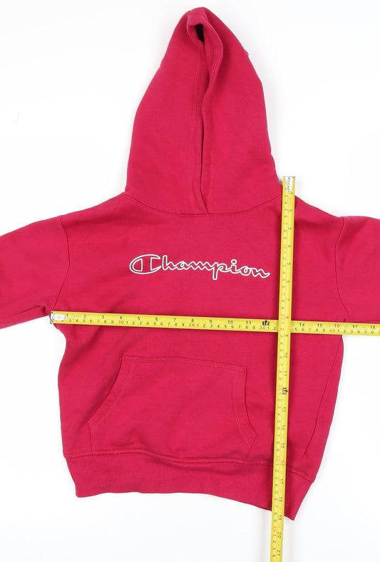 Girls UK Size 9-10 Years Champion Pink Pullover Hoodie