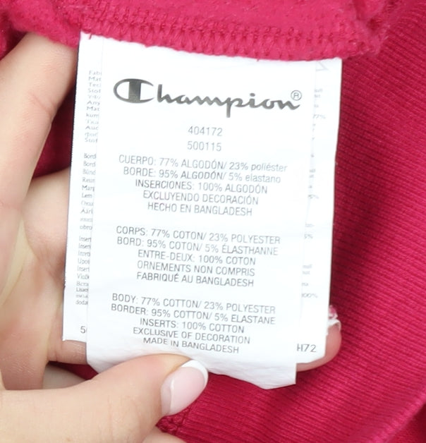 Girls UK Size 9-10 Years Champion Pink Pullover Hoodie