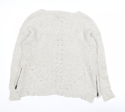 Womens UK Size M American Eagle Outfitters Beige Pullover Jumper