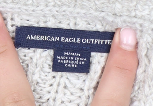 Womens UK Size M American Eagle Outfitters Beige Pullover Jumper