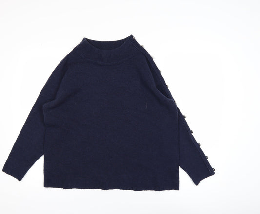 Womens UK Size L Monsoon Blue Pullover Jumper
