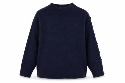 Womens UK Size L Monsoon Blue Pullover Jumper