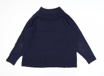 Womens UK Size L Monsoon Blue Pullover Jumper