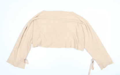 Womens UK Size 14 Zara Beige Pullover Jumper