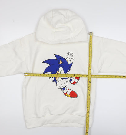 Teens UK Size XS RESERVED White Pullover Hoodie