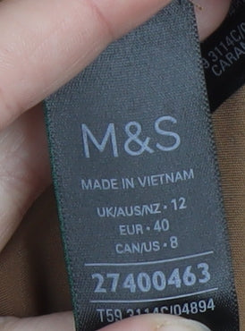 Womens UK Size 12 Marks and Spencer Beige Overcoat