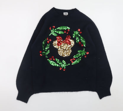 Womens UK Size S George Black Pullover Jumper