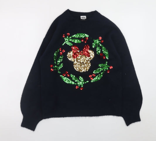 Womens UK Size S George Black Pullover Jumper