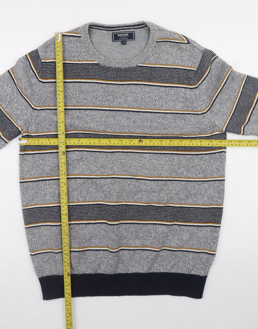 Mens UK Size M Maine New England Grey Pullover Jumper