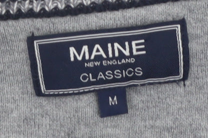 Mens UK Size M Maine New England Grey Pullover Jumper