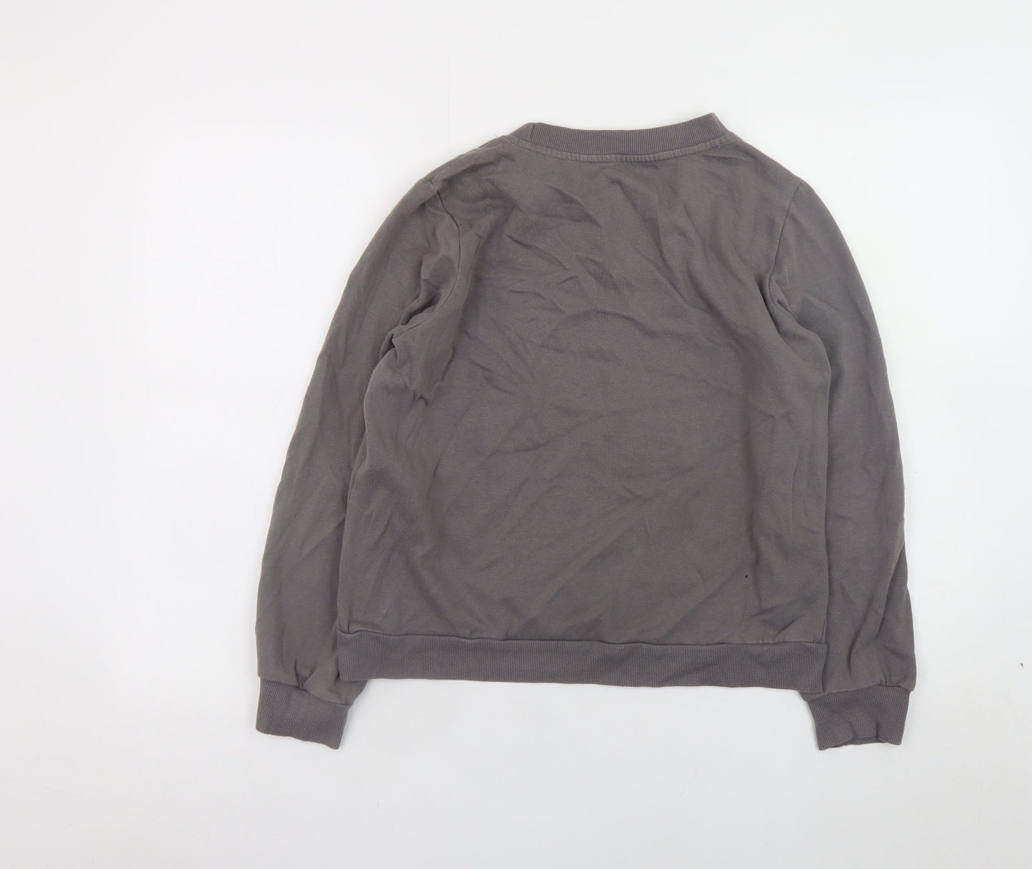 Womens UK Size M The Rolling Stones Grey Pullover Sweatshirt