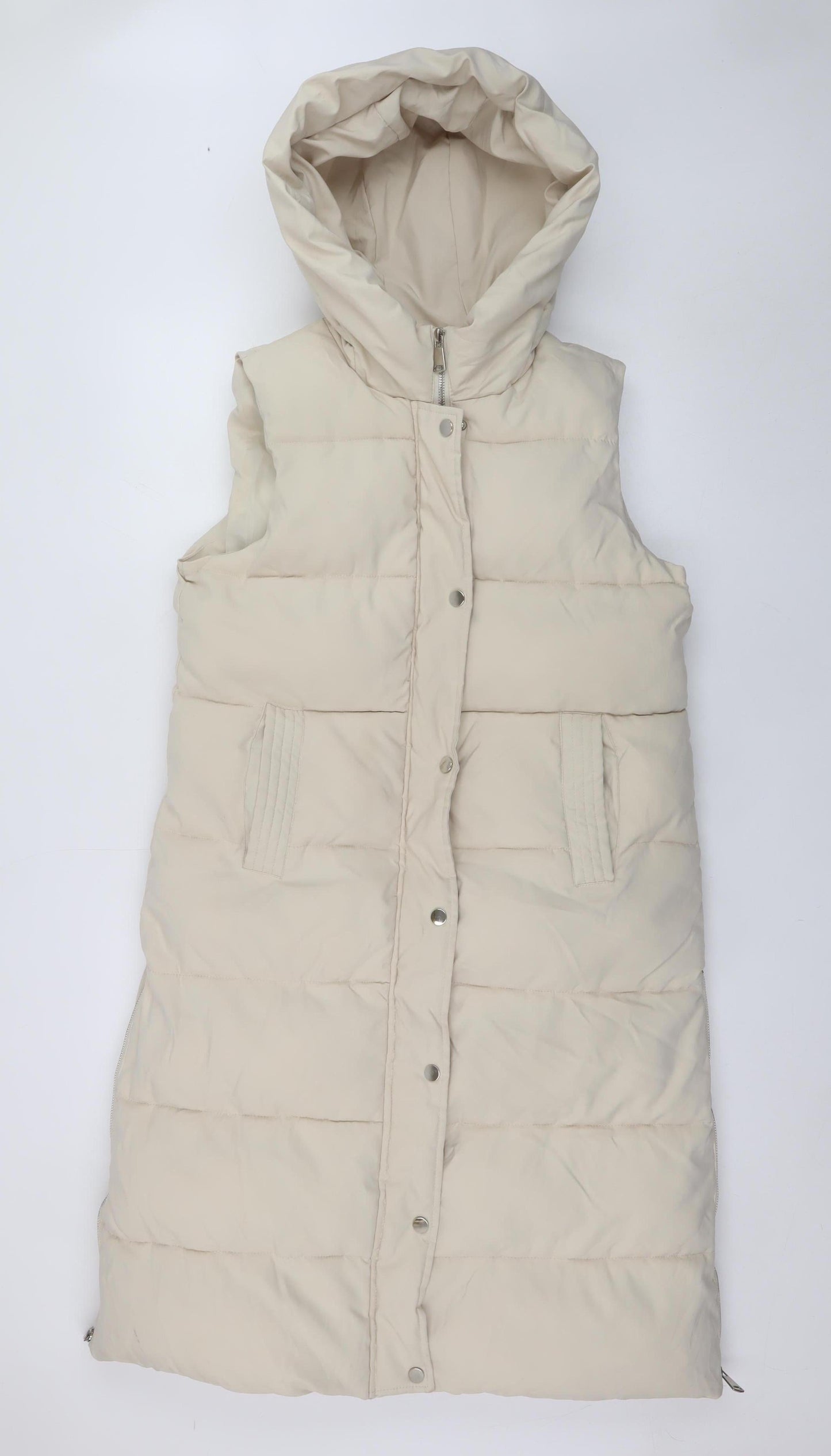 Womens UK Size M Cherry Koko Beige Puffer Jacket