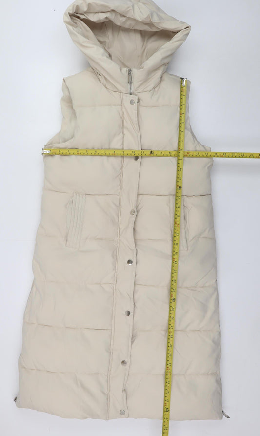 Womens UK Size M Cherry Koko Beige Puffer Jacket