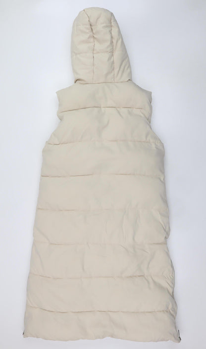 Womens UK Size M Cherry Koko Beige Puffer Jacket