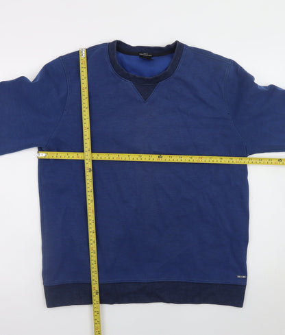 Mens UK Size XL Boss Blue Pullover Sweatshirt