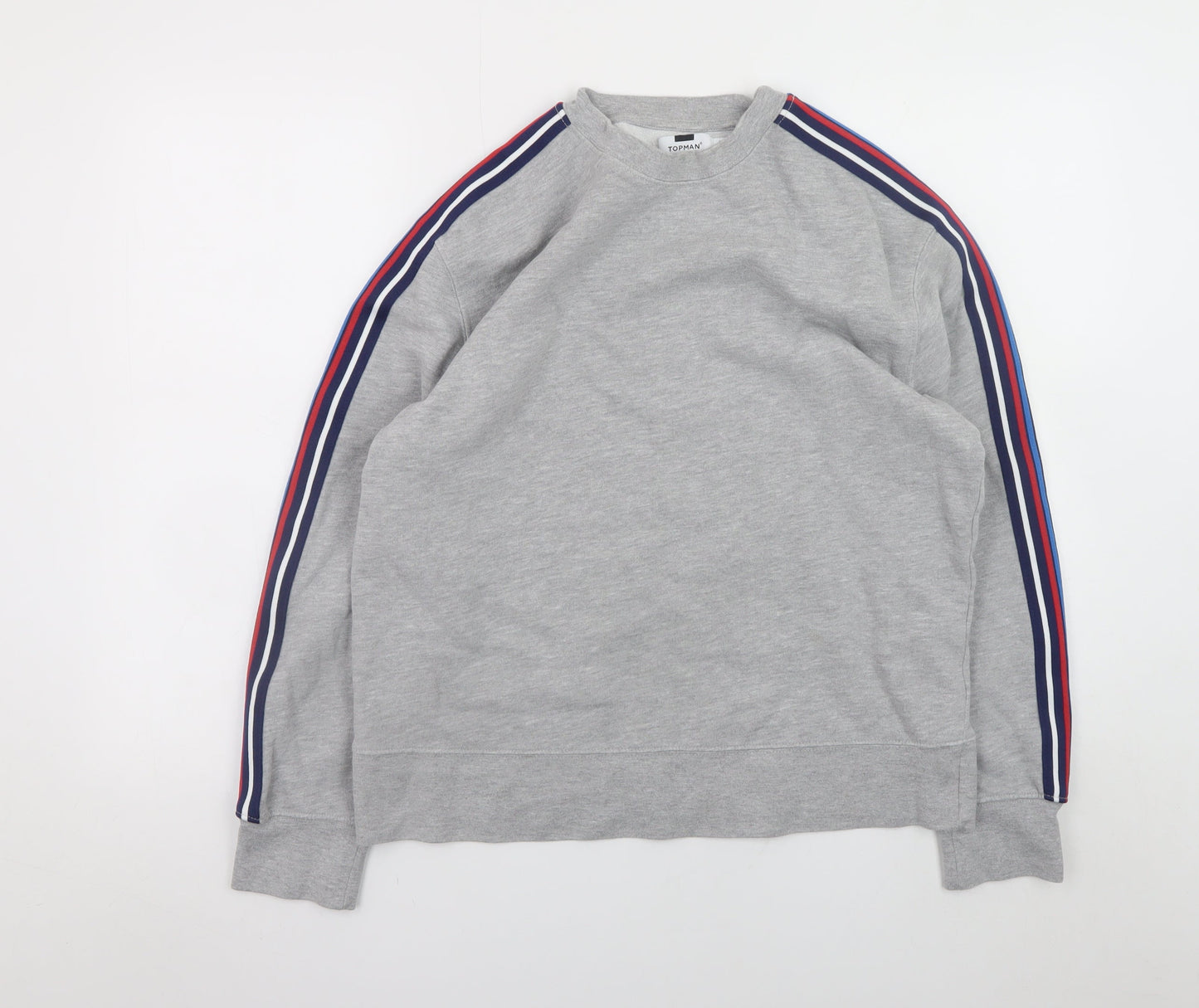 Mens UK Size S Topman Grey Pullover Sweatshirt