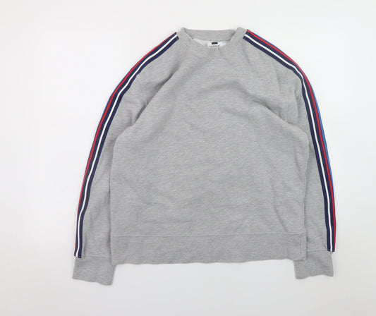 Mens UK Size S Topman Grey Pullover Sweatshirt
