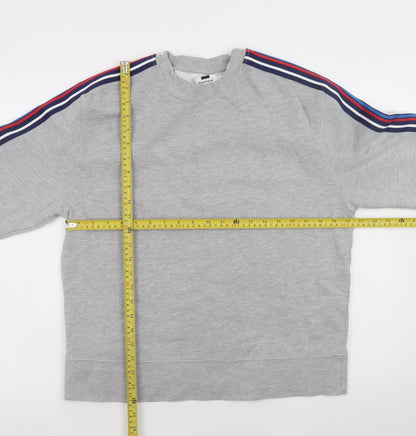 Mens UK Size S Topman Grey Pullover Sweatshirt