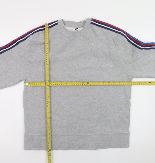 Mens UK Size S Topman Grey Pullover Sweatshirt