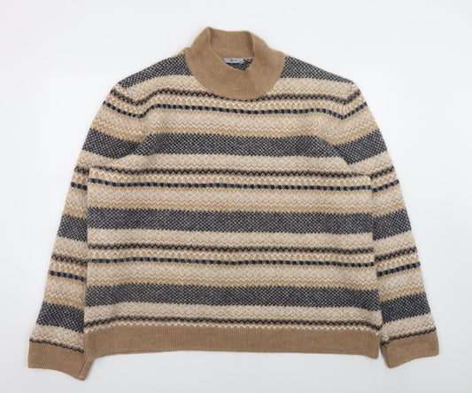 Mens UK Size 3XL TU Beige Pullover Jumper