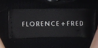 Womens UK Size 8 Florence + Fred Black Wrap Button-Up