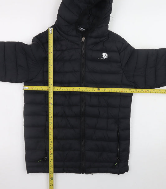 Boys UK Size 13 Years Karrimor Black Puffer Jacket