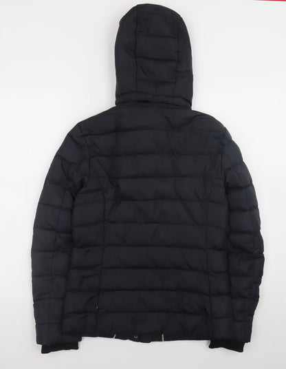 Womens UK Size S Tommy Hilfiger Black Puffer Jacket