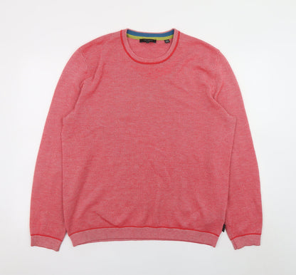 Mens UK Size XL Ted Baker Red Pullover Jumper