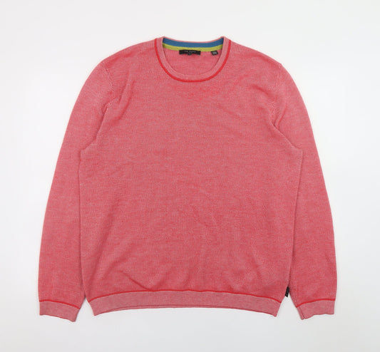 Mens UK Size XL Ted Baker Red Pullover Jumper