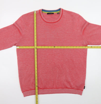 Mens UK Size XL Ted Baker Red Pullover Jumper