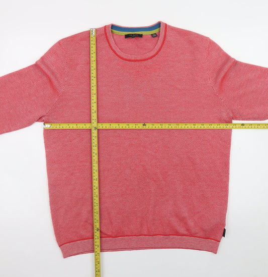 Mens UK Size XL Ted Baker Red Pullover Jumper