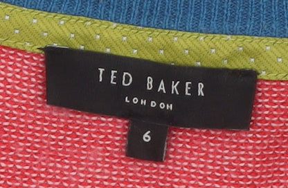 Mens UK Size XL Ted Baker Red Pullover Jumper