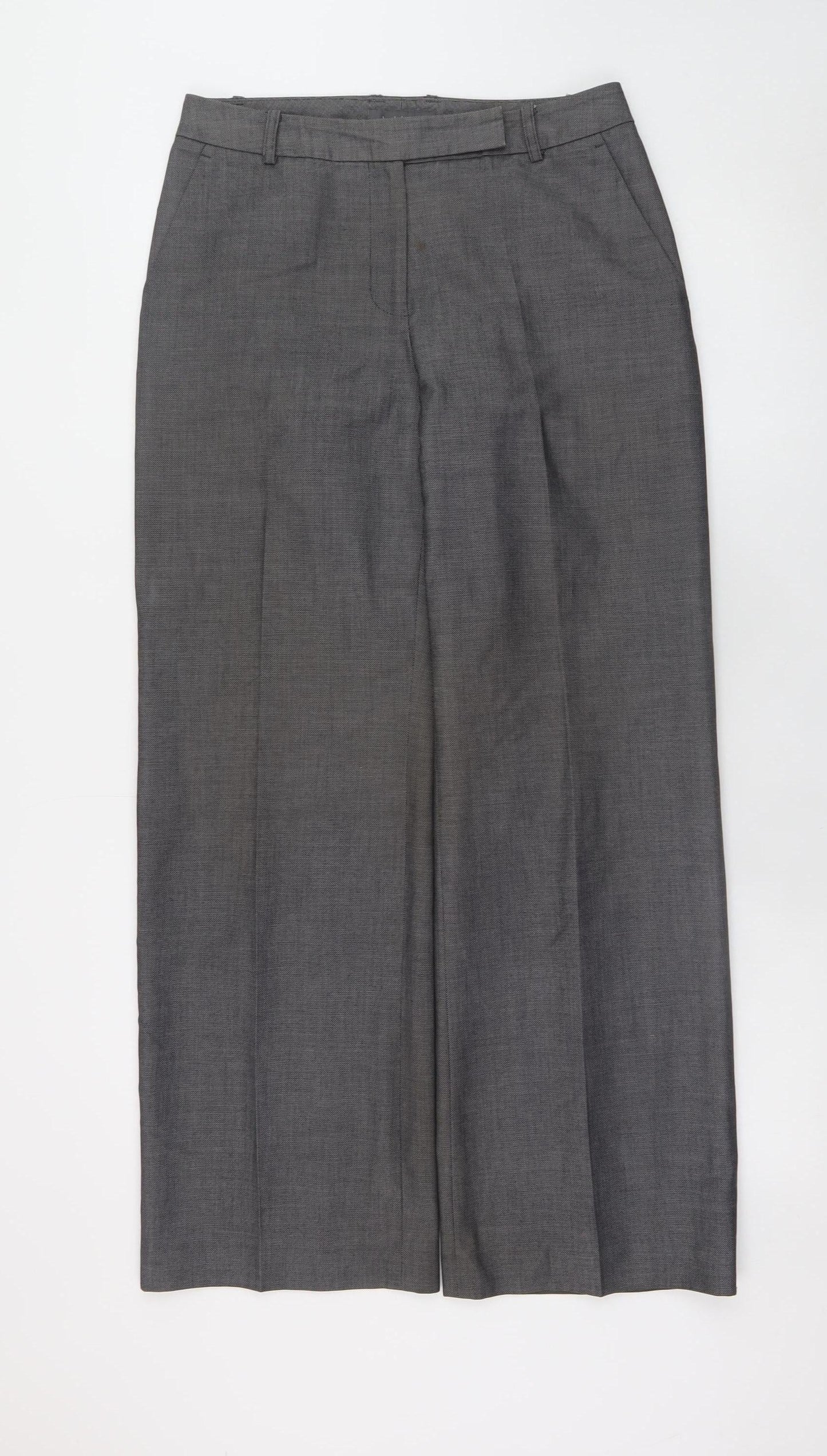 Womens UK Size 6P Liz Claiborne Classic Fit Dress Pants Grey Trousers