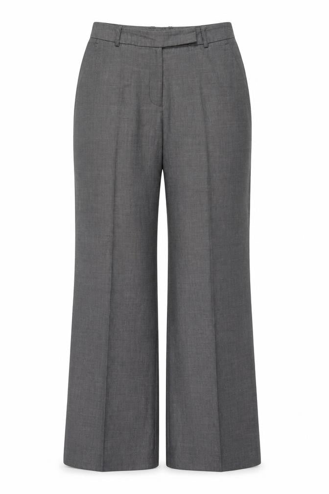 Womens UK Size 6P Liz Claiborne Classic Fit Dress Pants Grey Trousers