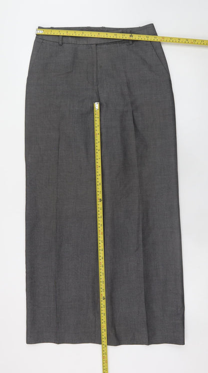 Womens UK Size 6P Liz Claiborne Classic Fit Dress Pants Grey Trousers