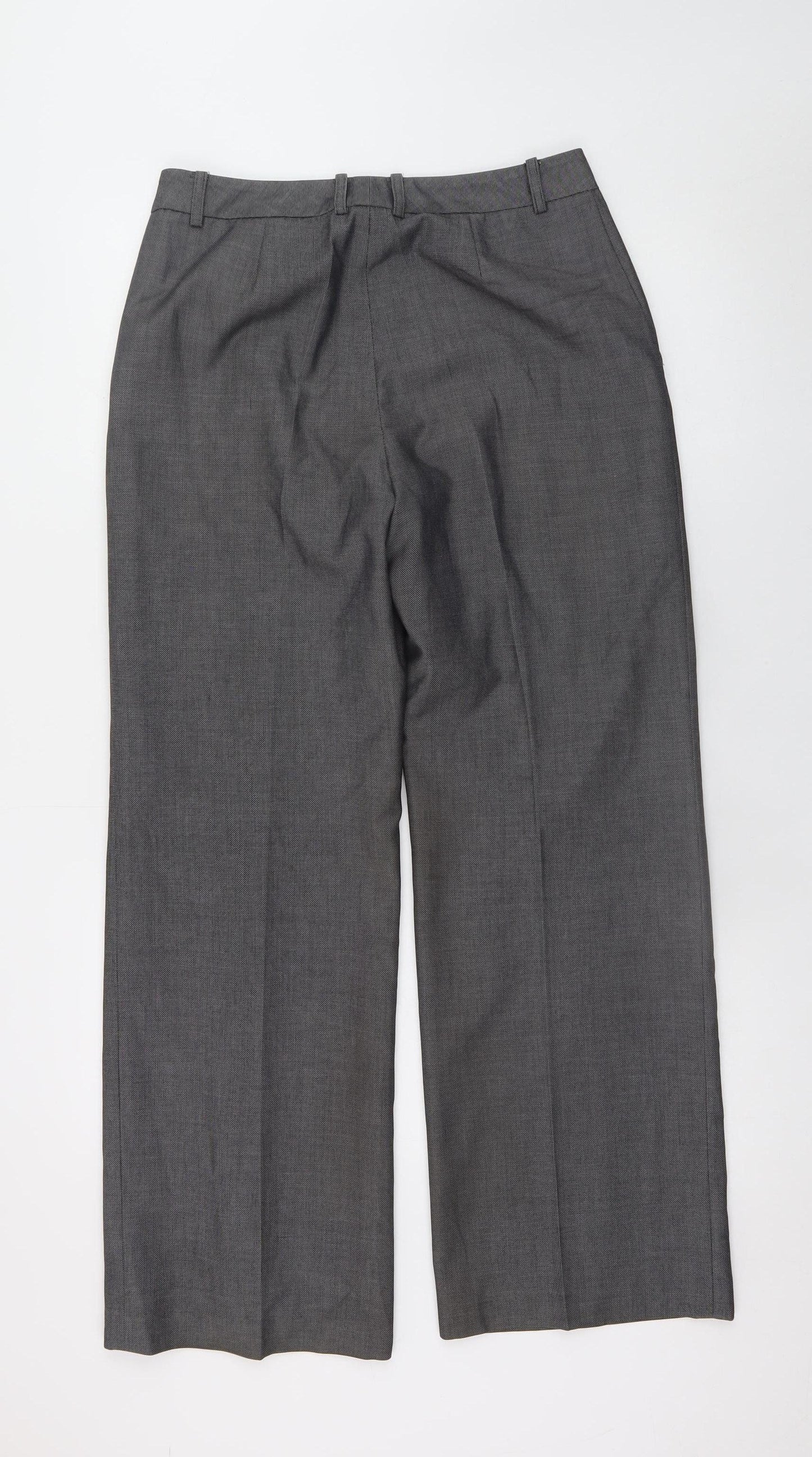 Womens UK Size 6P Liz Claiborne Classic Fit Dress Pants Grey Trousers