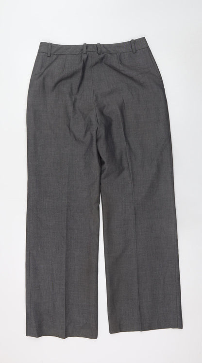 Womens UK Size 6P Liz Claiborne Classic Fit Dress Pants Grey Trousers
