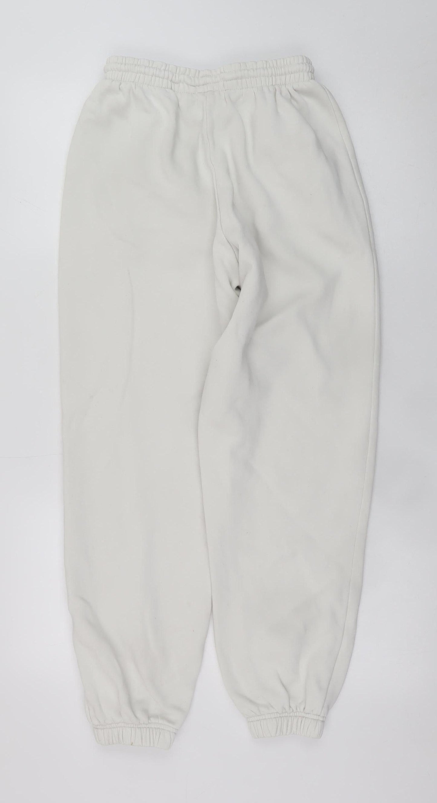 Womens UK Size M adidas Regular Fit Jogger White Trousers