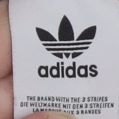 Womens UK Size M adidas Regular Fit Jogger White Trousers