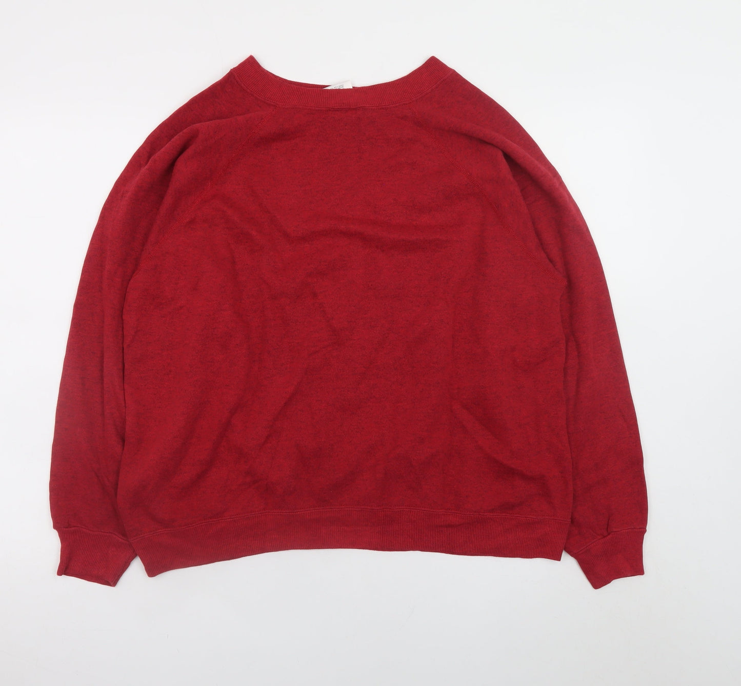 Womens UK Size XL Hanes Her Way Red Pullover Sweatshirt