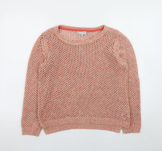Marks and Spencer Women’s Pink Open-Knit Jumper Size 12