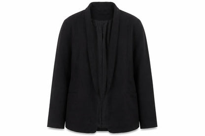 ASOS Women’s Black Linen Blend Blazer Size 12 Regular Fit