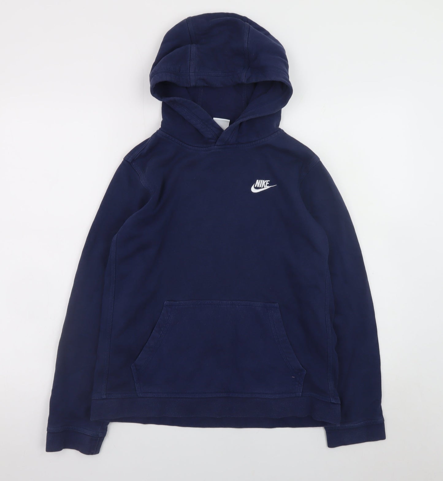 Teens UK Size L Nike Blue Pullover Hoodie
