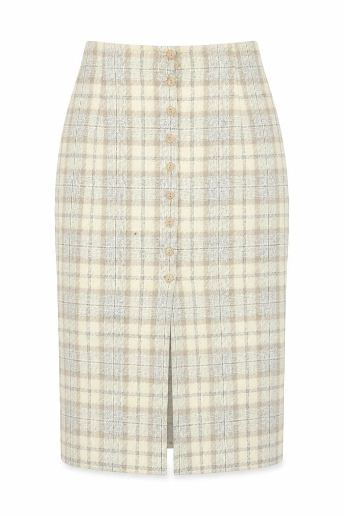 Womens UK Size 12 Marks and Spencer Straight & Pencil Tweed Skirt