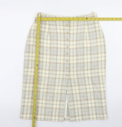 Womens UK Size 12 Marks and Spencer Straight & Pencil Tweed Skirt