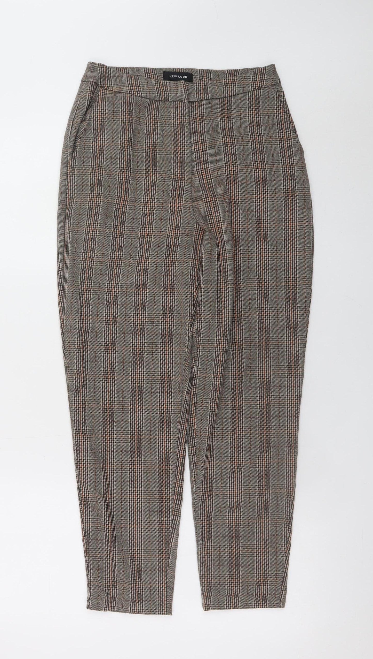 Womens UK Size 6 New Look Slim Fit Business Casual Workwear Brown Trousers