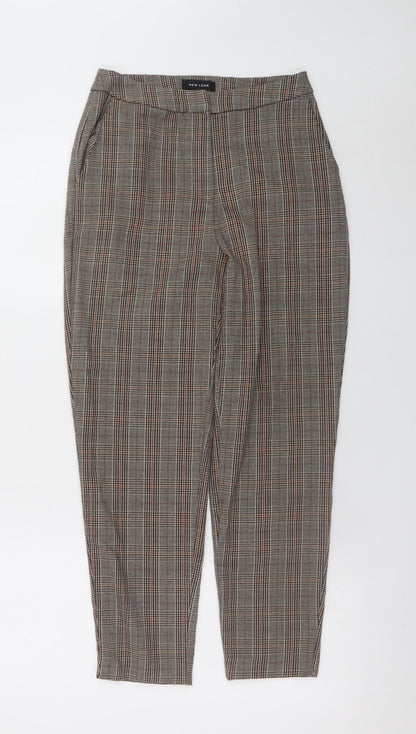 Womens UK Size 6 New Look Slim Fit Business Casual Workwear Brown Trousers