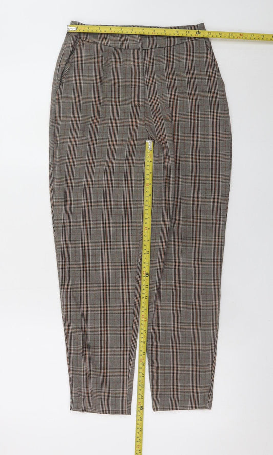 Womens UK Size 6 New Look Slim Fit Business Casual Workwear Brown Trousers